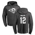 Davalo LA.Rams #12 Puka Nacua Player Gray Pullover Hoodie Limited Game Stitched Jerseys