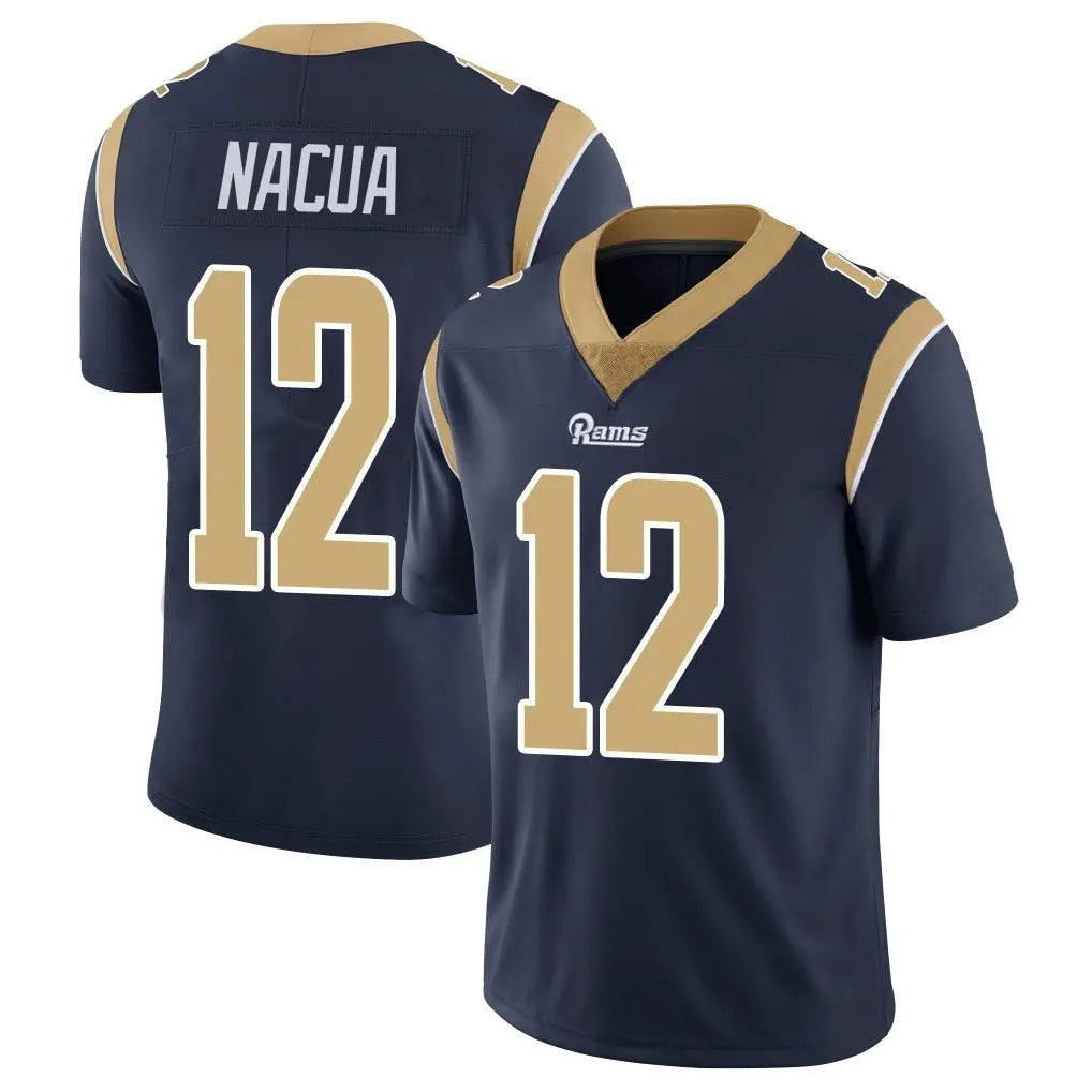 Davalo LA.Rams #12 Puka Nacua Player Navy Limited Vapor Untouchable Home Game Stitched Jerseys