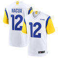 Davalo LA.Rams #12 Puka Nacua White Game Player Jersey American Stitched Jerseys