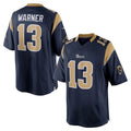 Davalo LA.Rams #13 Kurt Warner Player Navy Retired Limited Stitched Jerseys