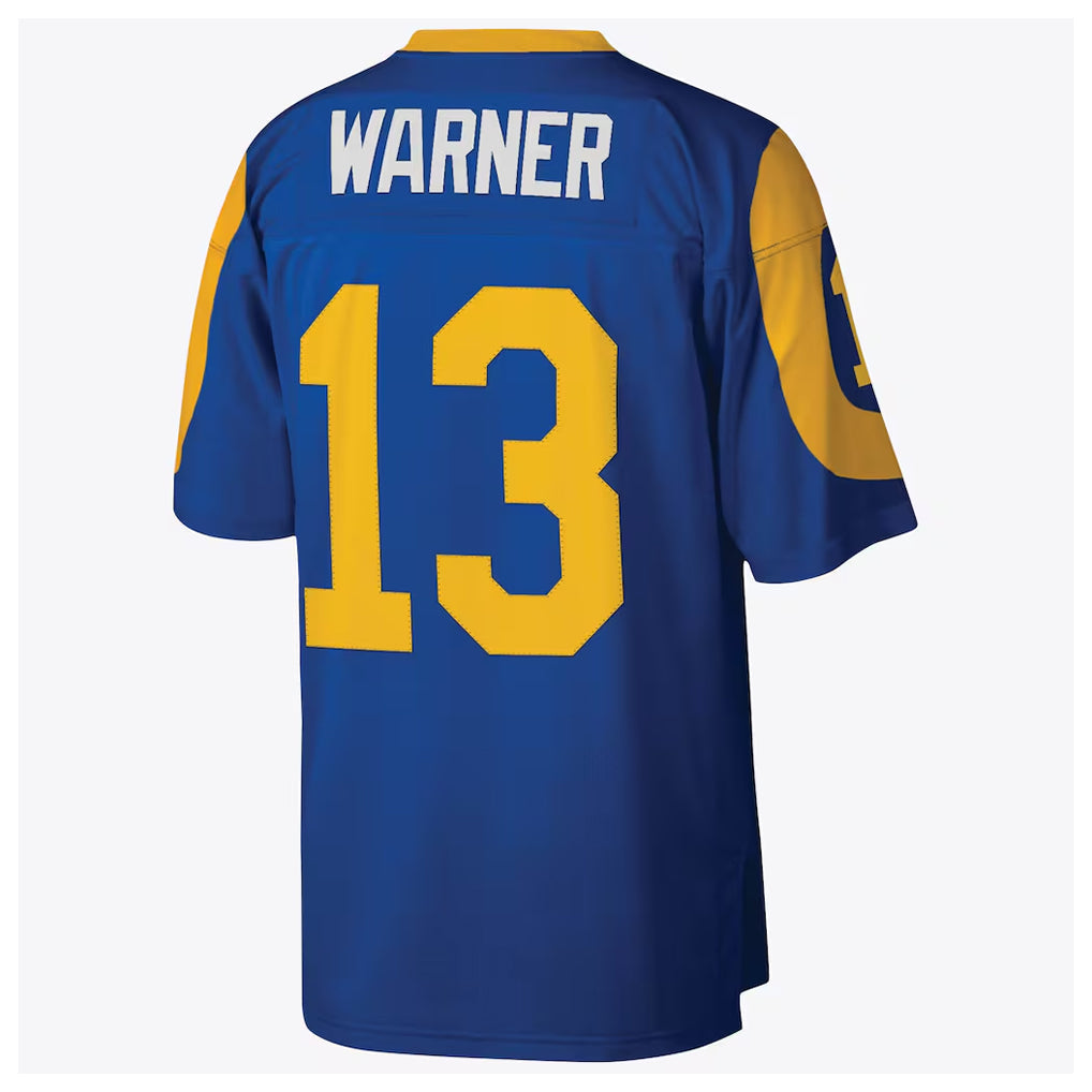 Davalo LA.Rams #13 Kurt Warner Player Royal Mitchell & Ness Legacy Retired Limited Stitched Jerseys