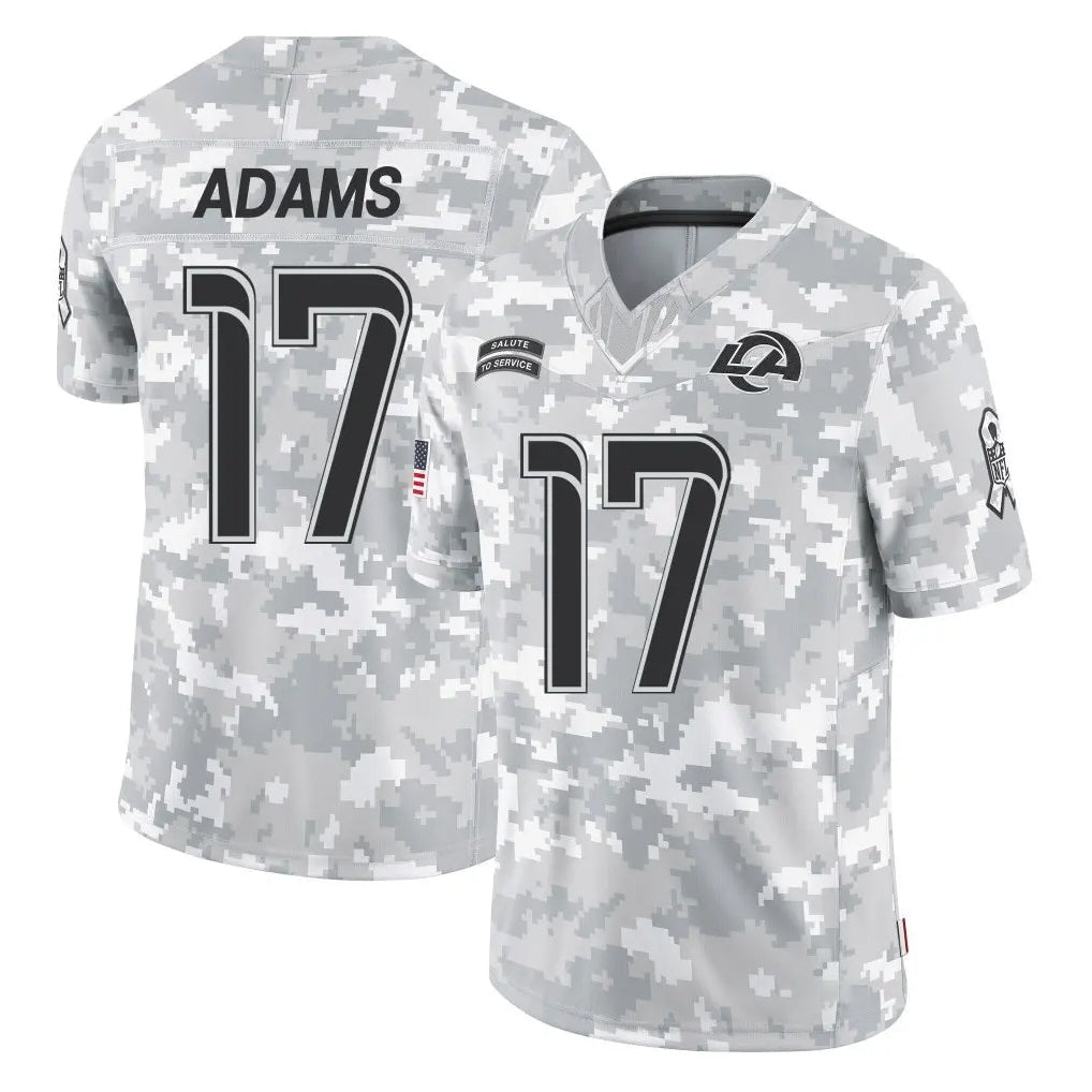 Davalo LA.Rams #17 Davante Adams Player Arctic Camo Salute To Service Limited Game Stitched Jerseys