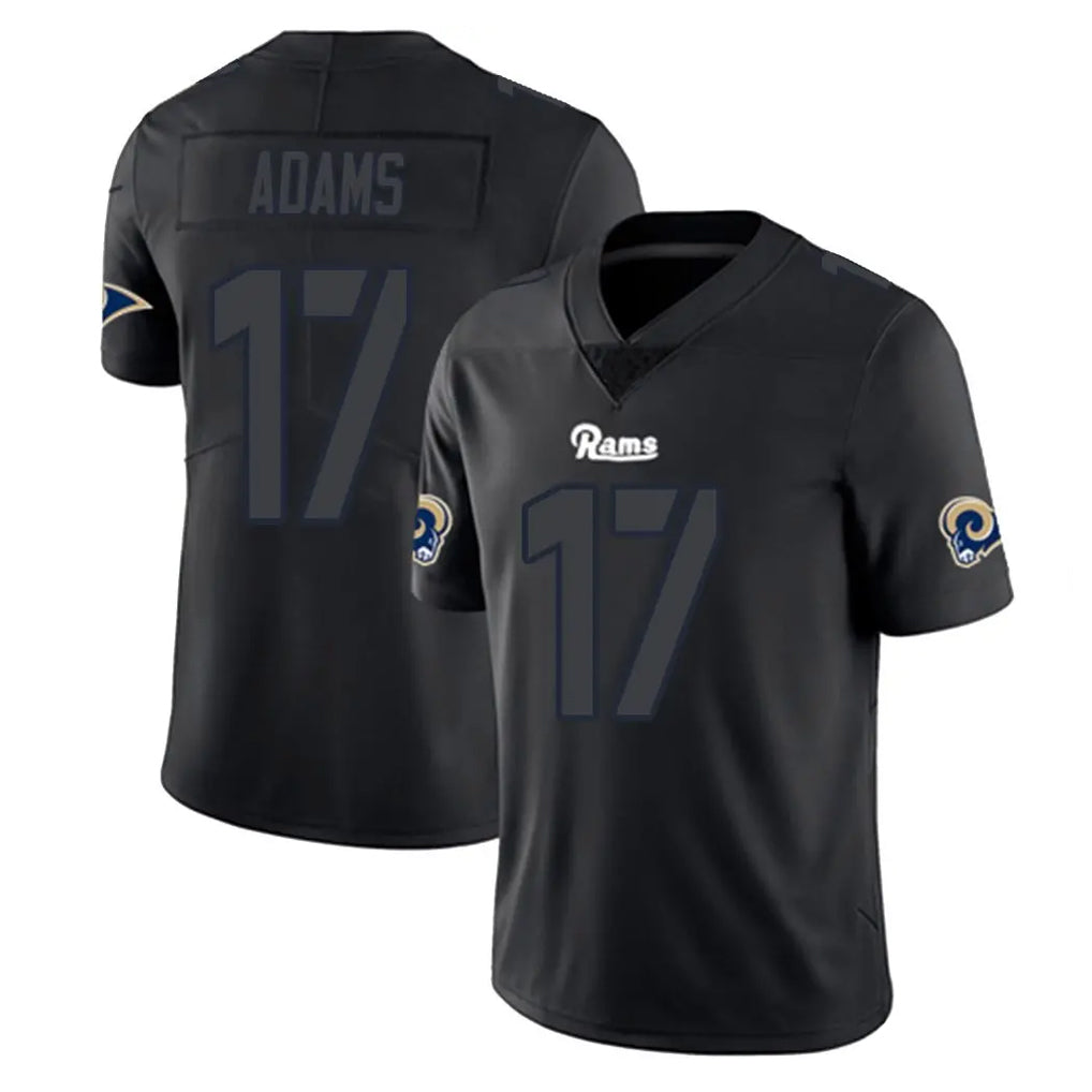 Davalo LA.Rams #17 Davante Adams Player Black Impact Limited Home Game Stitched Jerseys