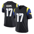 Davalo LA.Rams #17 Davante Adams Player Black Midnight Rivalries Collection Limited Home Game Stitched Jerseys
