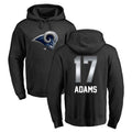 Davalo LA.Rams #17 Davante Adams Player Black Pullover Hoodie Limited Game Stitched Jerseys