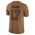 Davalo LA.Rams #17 Davante Adams Player Brown Salute To Service Limited Stitched Jerseys