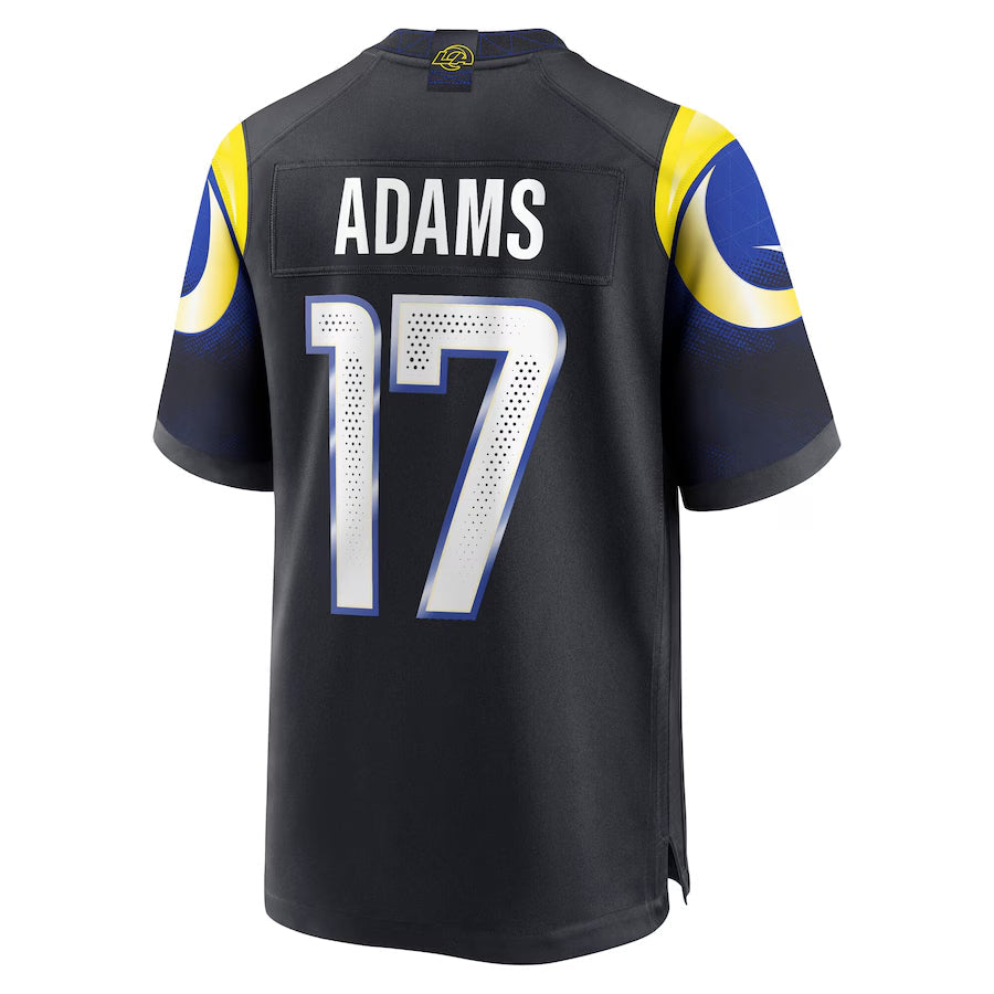 Davalo LA.Rams #17 Davante Adams Player Midnight Blue Rivalries Collection Game Stitched Jerseys
