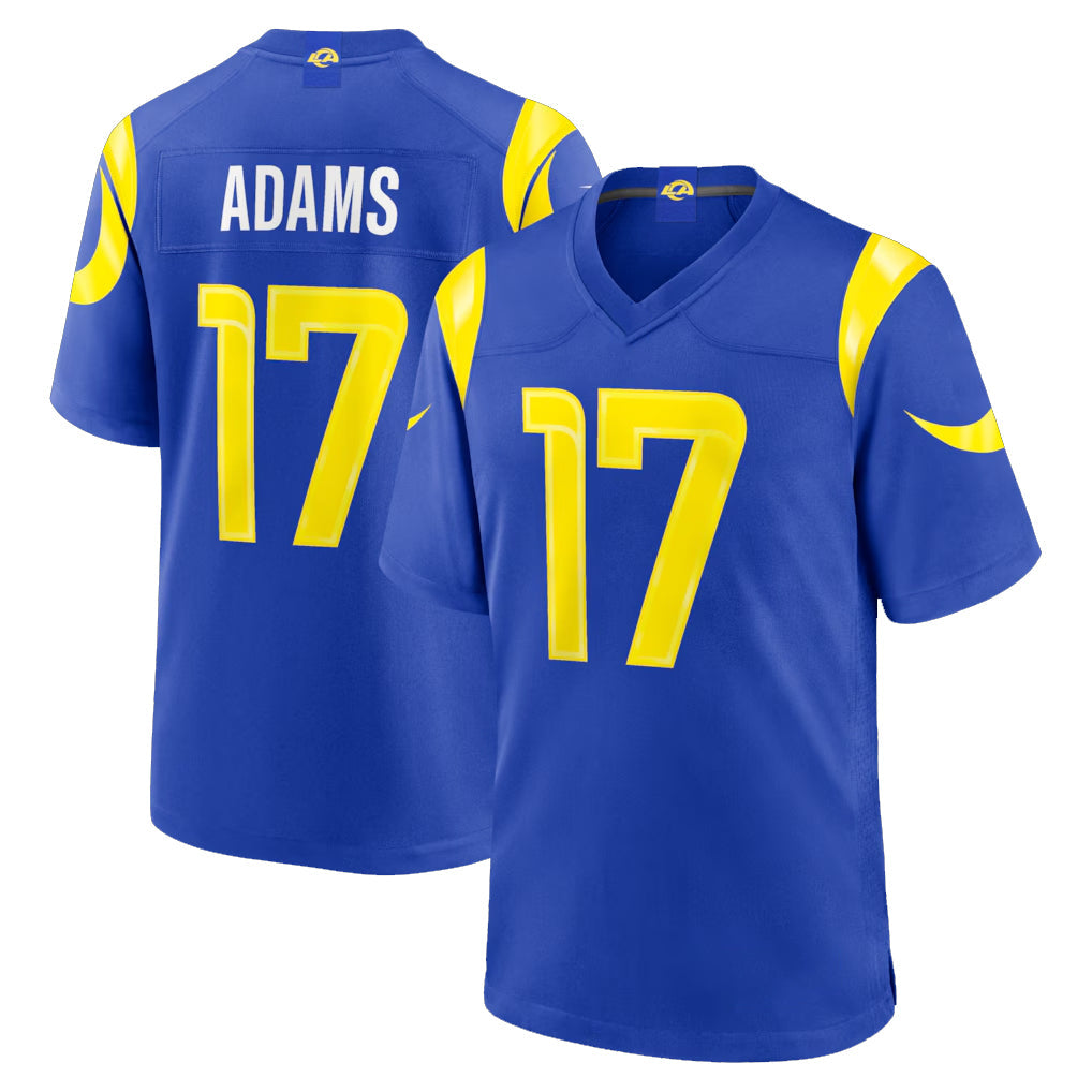 Davalo LA.Rams #17 Davante Adams Player Royal Limited Home Game Stitched Jerseys