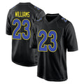 Davalo LA.Rams #23 Kyren Williams Player Black Fashion Game Stitched Jerseys