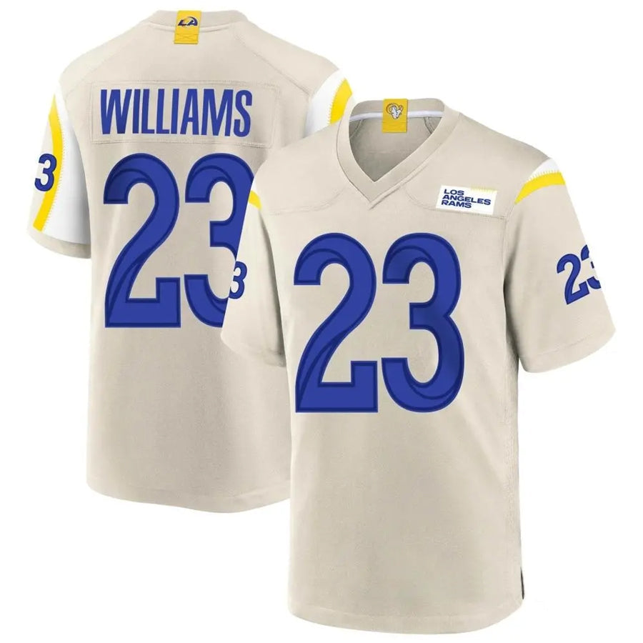 DavaloLA.Rams #23 Kyren Williams Player Bone Replica Game Stitched Jerseys
