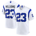 Davalo LA.Rams #23 Kyren Williams Player Fearsome White Home Game Stitched Jerseys