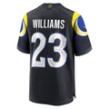 Davalo LA.Rams #23 Kyren Williams Player Midnight Blue Rivalries Collection Game Stitched Jerseys