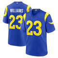 Davalo LA.Rams #23 Kyren Williams Player Royal Limited Home Game Stitched Jerseys