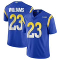 Davalo LA.Rams #23 Kyren Williams Player Royal Limited Vapor Untouchable Home Game Stitched Jerseys