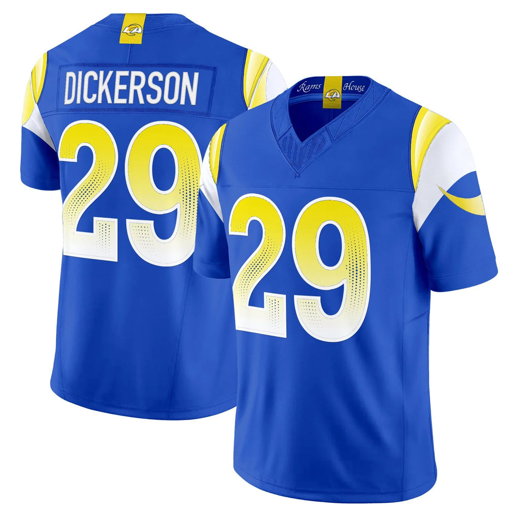 Davalo LA.Rams #29 Eric Dickerson Player Royal Rivalries Vapor Limited Home Game Stitched Jerseys
