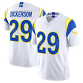 Davalo LA.Rams #29 Eric Dickerson Player White Rivalries Vapor Limited Home Game Stitched Jerseys