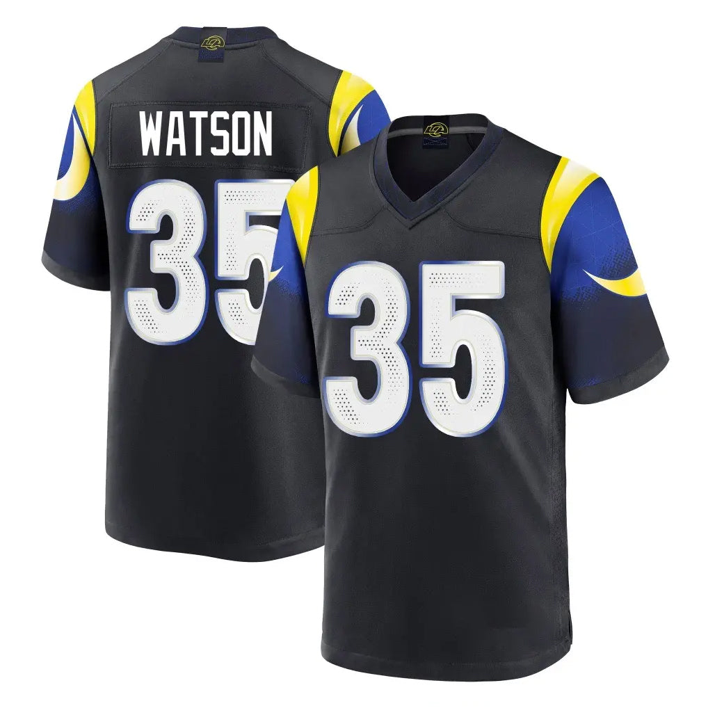 Davalo LA.Rams #35 Jaylen Watson Player Black Midnight Rivalries Collection Home Game Stitched Jerseys