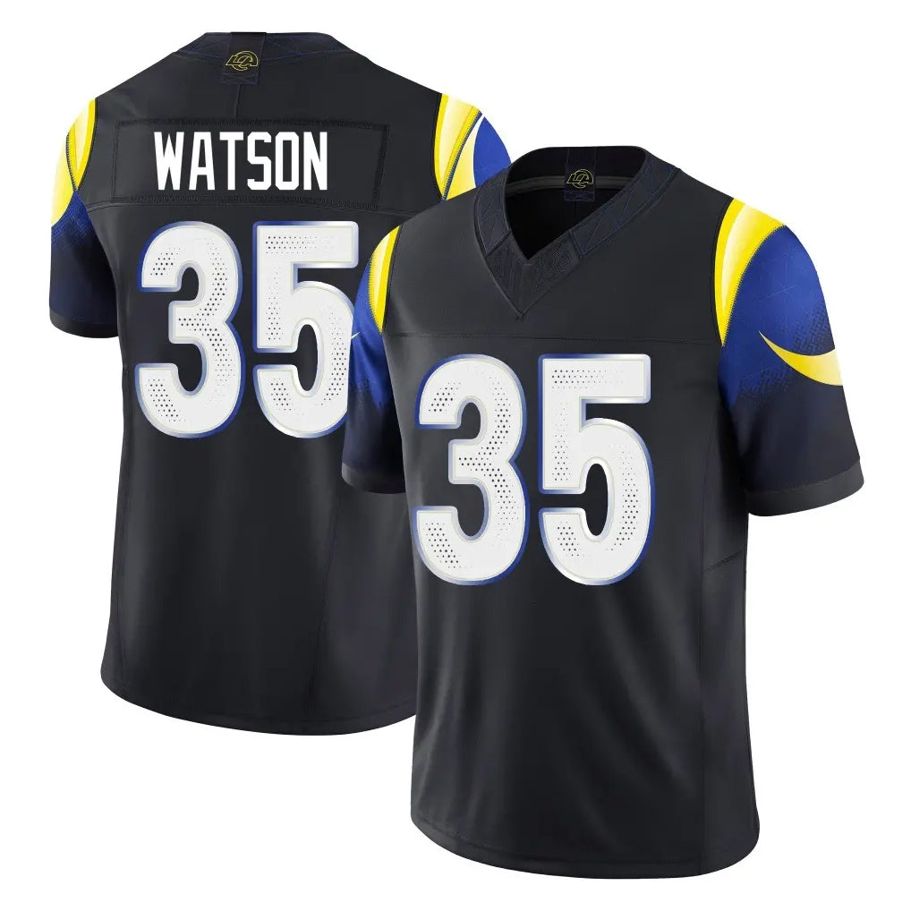 Davalo LA.Rams #35 Jaylen Watson Player Black Midnight Rivalries Collection Limited Home Game Stitched Jerseys