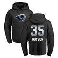 Davalo LA.Rams #35 Jaylen Watson Player Black Pullover Hoodie Limited Game Stitched Jerseys