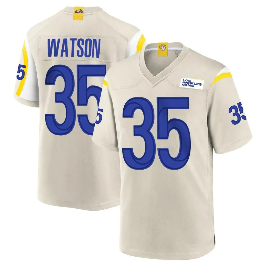 Davalo LA.Rams #35 Jaylen Watson Player Bone Home Game Stitched Jerseys