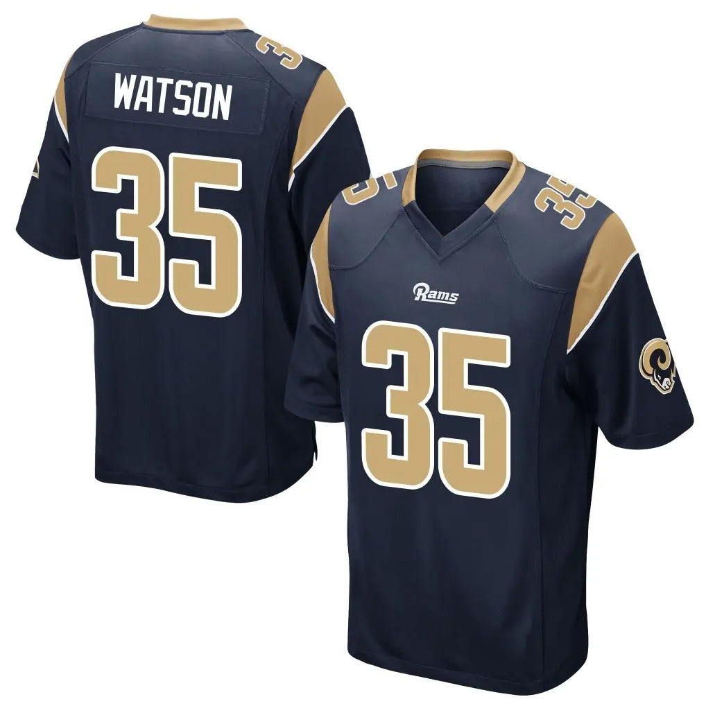Davalo LA.Rams #35 Jaylen Watson Player Navy Home Game Stitched Jerseys