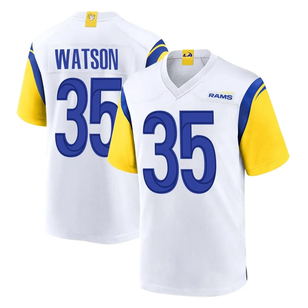 Davalo LA.Rams #35 Jaylen Watson Player White Home Game Stitched Jerseys