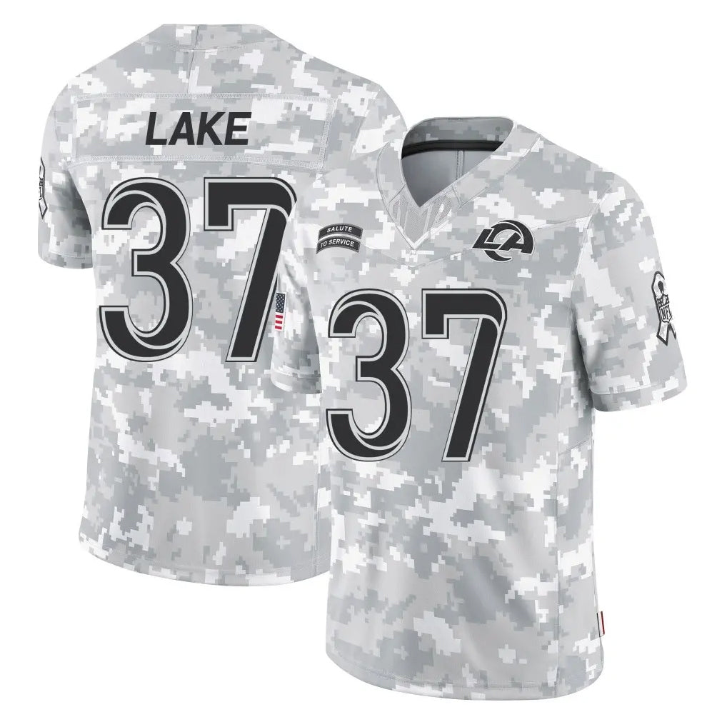 Davalo LA.Rams #37 Quentin Lake Player Arctic Camo Salute To Service Limited Game Stitched Jerseys