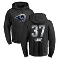 Davalo LA.Rams #37 Quentin Lake Player Black Pullover Hoodie Limited Game Stitched Jerseys
