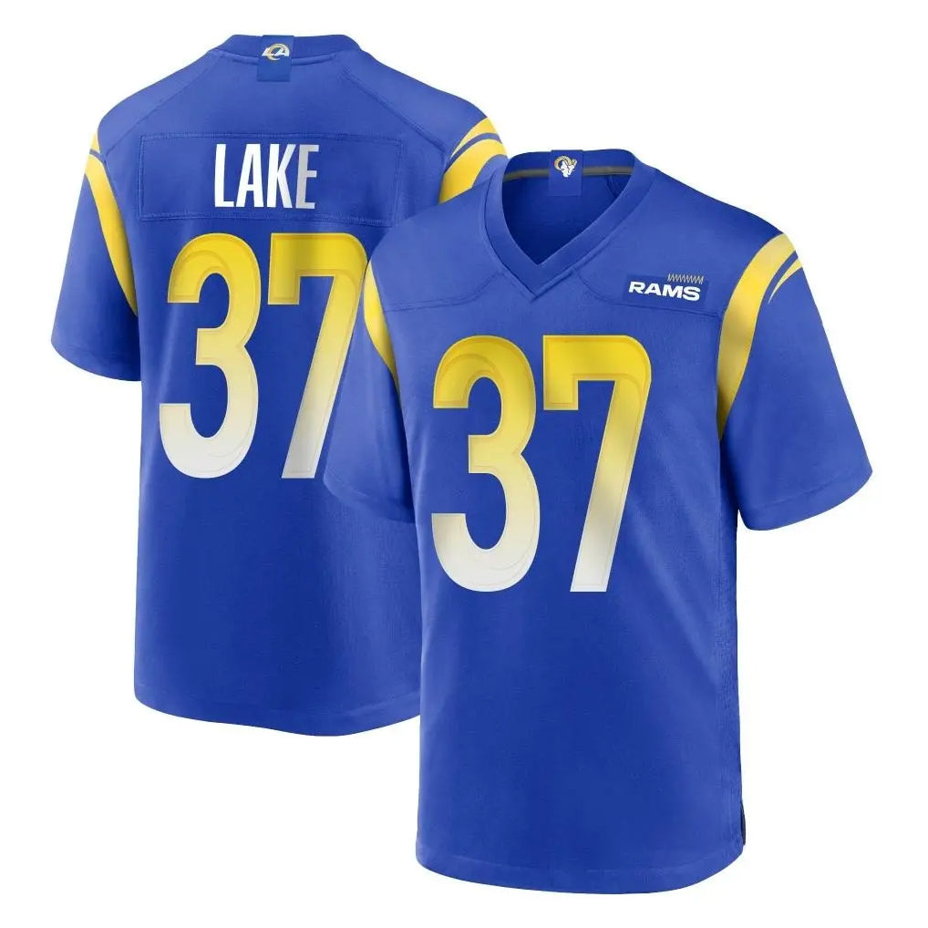 Davalo LA.Rams #37 Quentin Lake Player Royal Home Game Stitched Jerseys