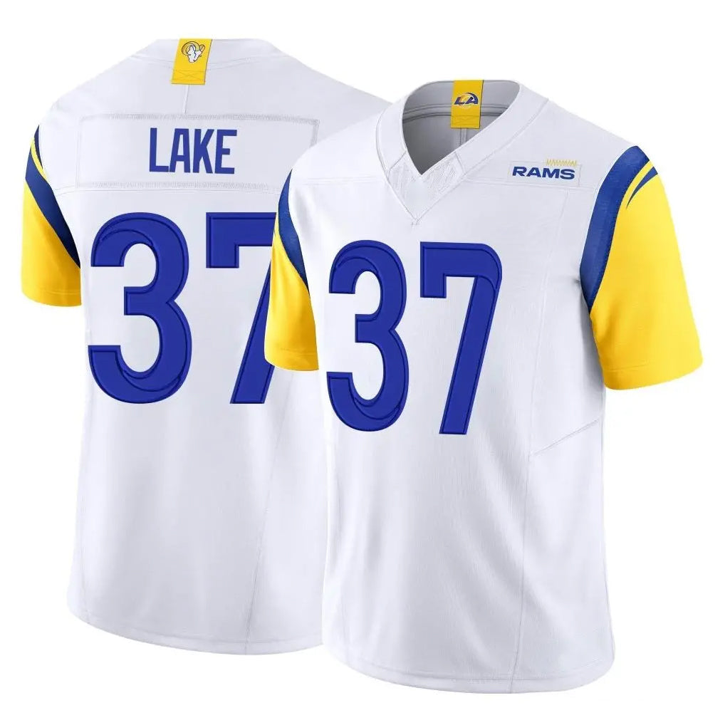 Davalo LA.Rams #37 Quentin Lake Player White Limited Vapor F.U.S.E. Home Game Stitched Jerseys