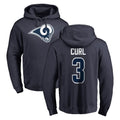 Davalo LA.Rams #3 Kam Curl Player Navy Pullover Hoodie Limited Game Stitched Jerseys