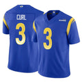 Davalo LA.Rams #3 Kam Curl Player Royal Limited Vapor F.U.S.E. Home Game Stitched Jerseys