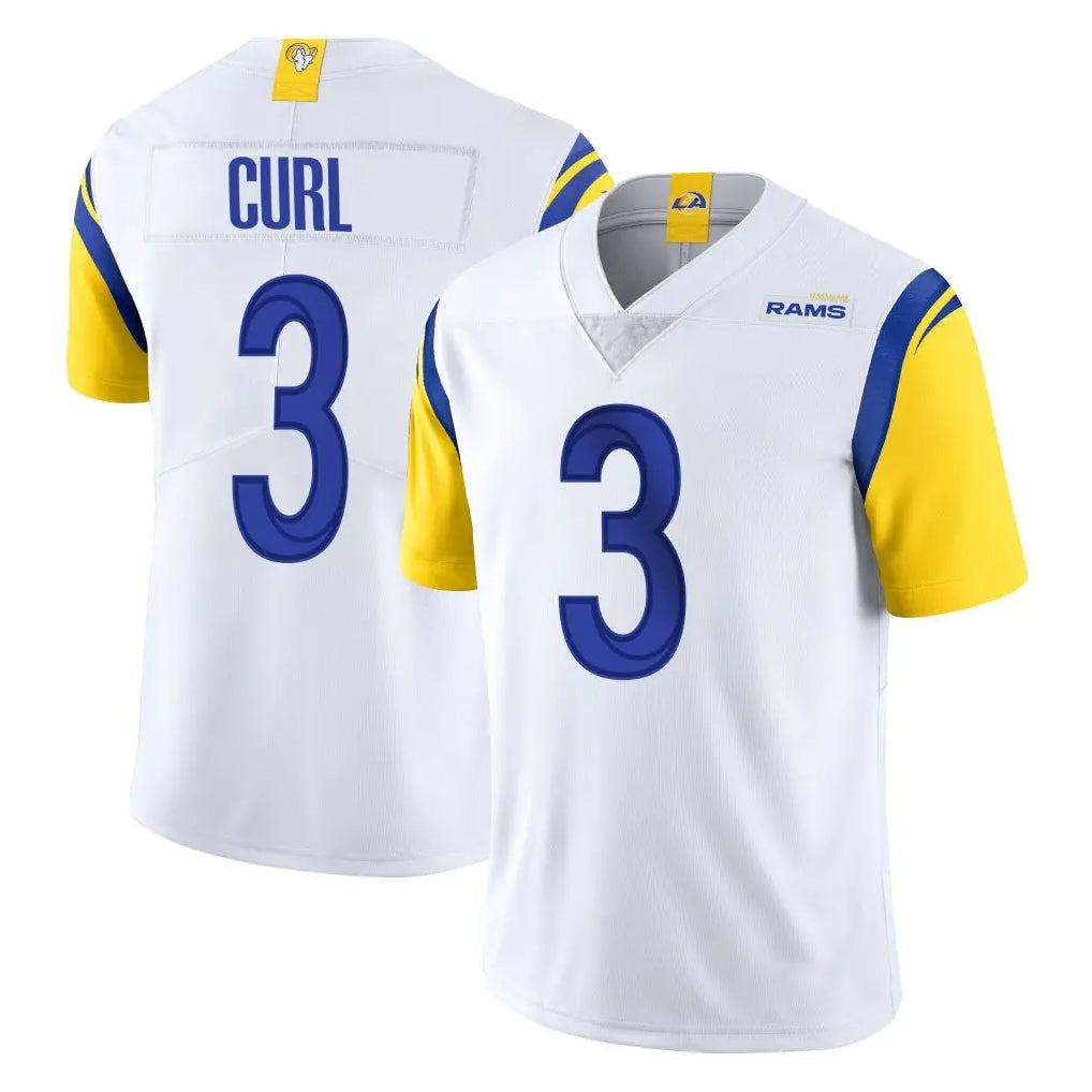 Davalo LA.Rams #3 Kam Curl Player White Limited Vapor Untouchable Home Game Stitched Jerseys
