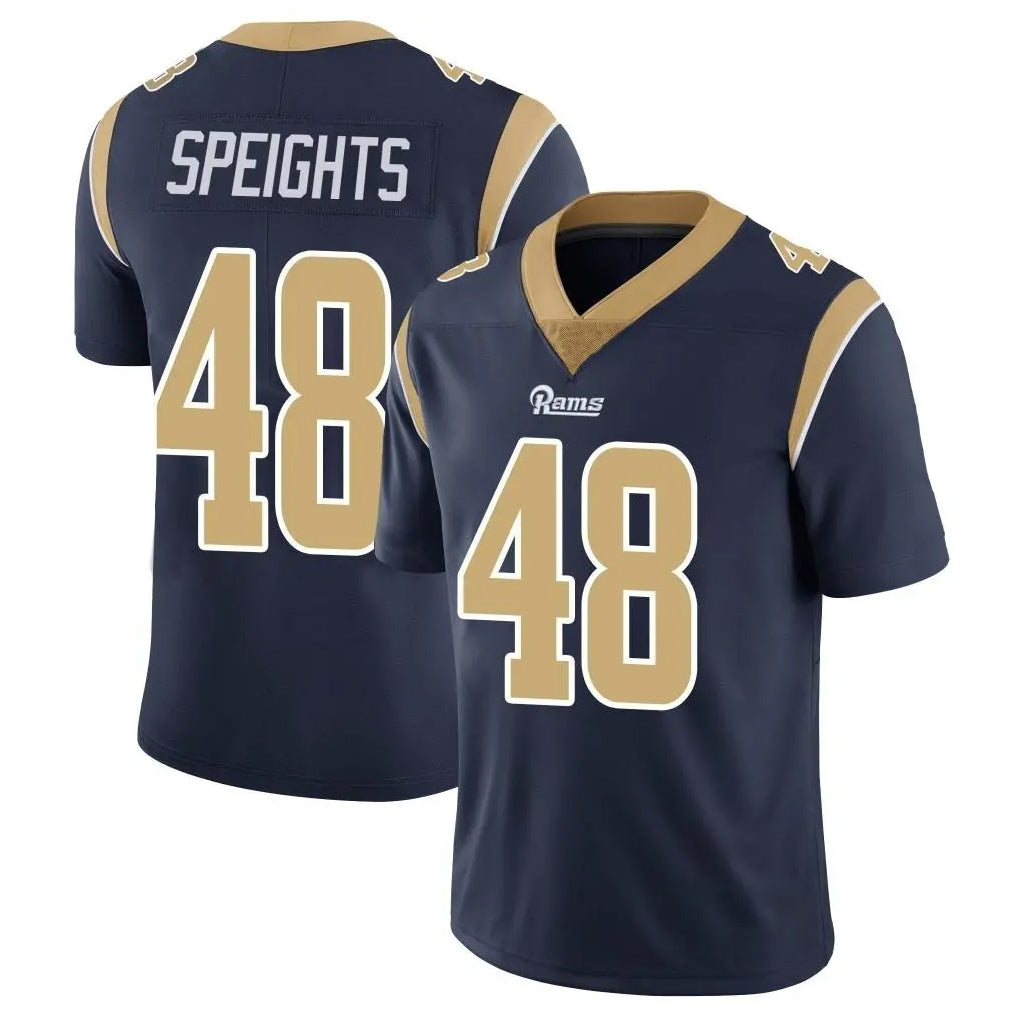 Davalo LA.Rams #48 Omar Speights Player Navy Limited Vapor Untouchable Home Game Stitched Jerseys