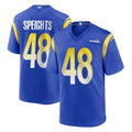 Davalo LA.Rams #48 Omar Speights Player Royal Home Game Stitched Jerseys