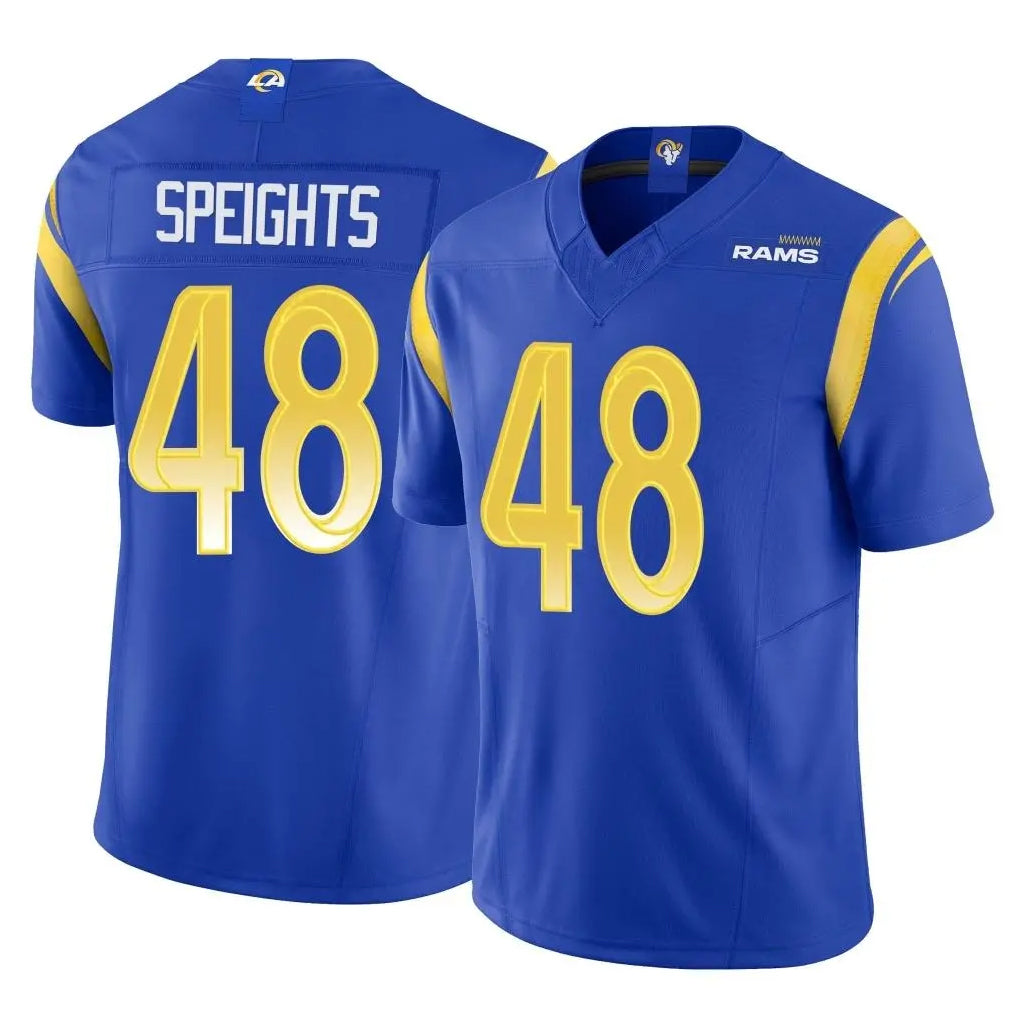 Davalo LA.Rams #48 Omar Speights Player Royal Limited Vapor F.U.S.E. Home Game Stitched Jerseys