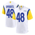 Davalo LA.Rams #48 Omar Speights Player White Home Game Stitched Jerseys