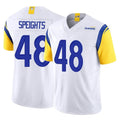 Davalo LA.Rams #48 Omar Speights Player White Limited Vapor F.U.S.E. Home Game Stitched Jerseys
