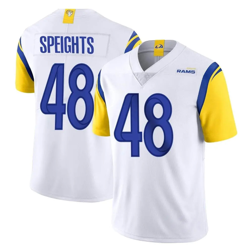 Davalo LA.Rams #48 Omar Speights Player White Limited Vapor Untouchable Home Game Stitched Jerseys