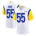 Davalo LA.Rams #55 Braden Fiske Player White Home Game Stitched Jerseys