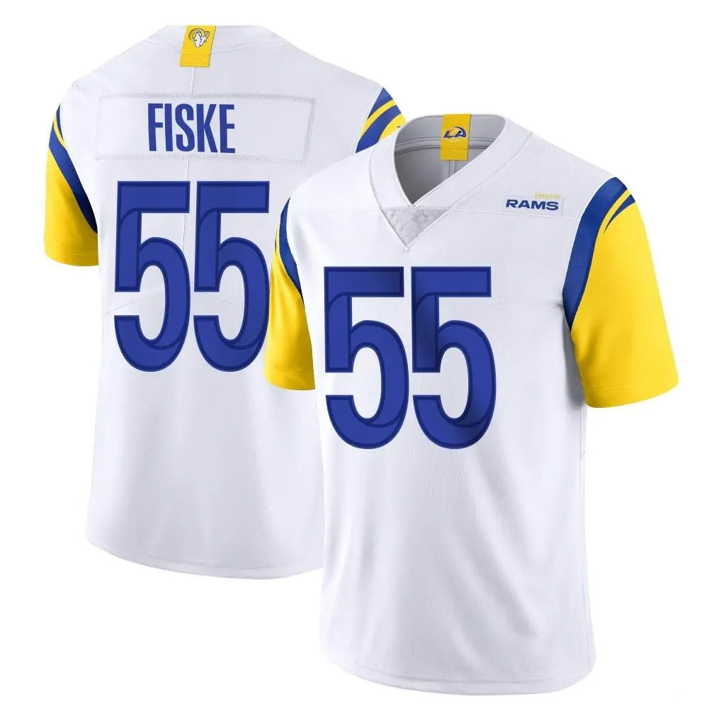 Davalo LA.Rams #55 Braden Fiske Player White Limited Vapor Untouchable Home Game Stitched Jerseys