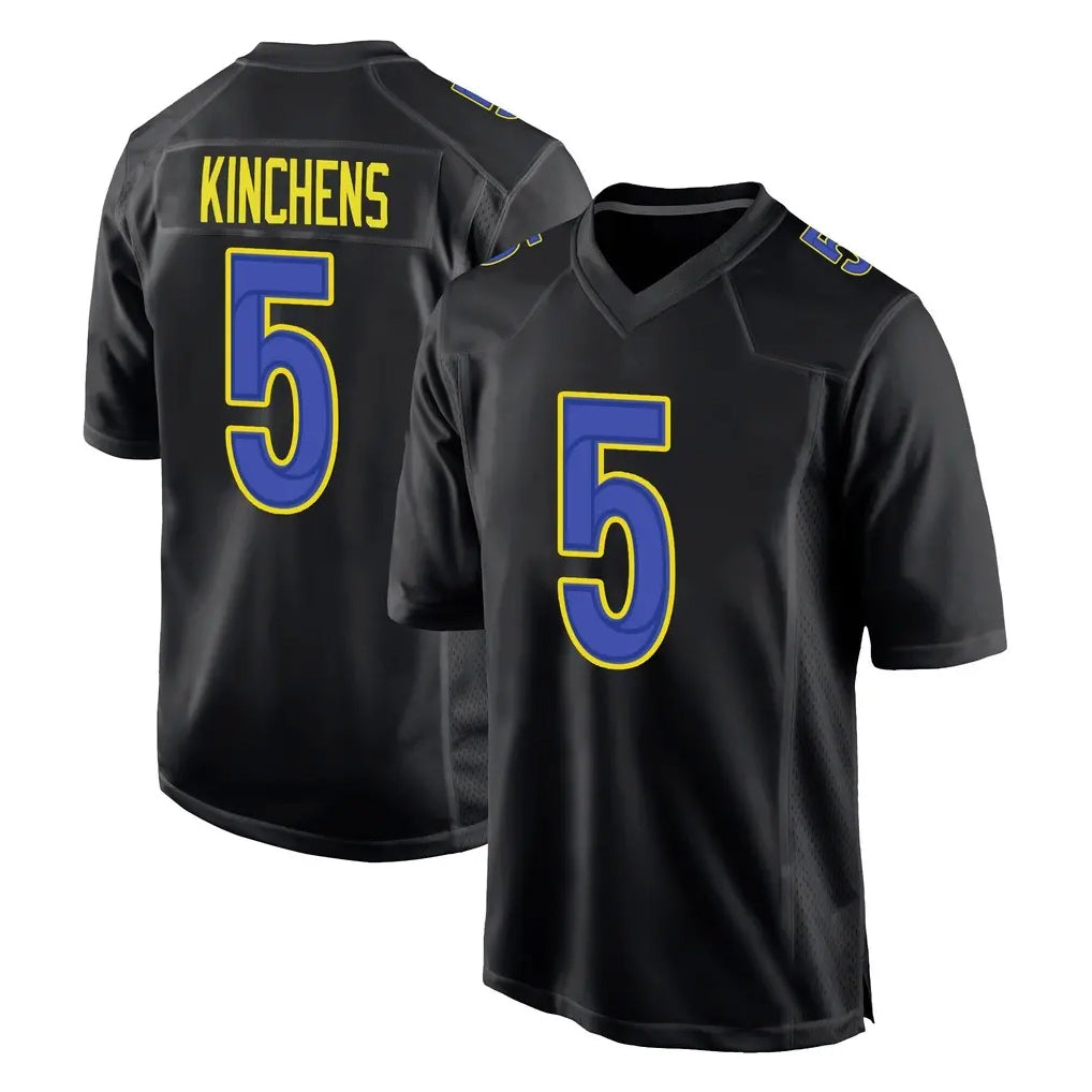 Davalo LA.Rams #5 Kamren Kinchens Player Black Fashion Limited Home Game Stitched Jerseys