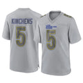 Davalo LA.Rams #5 Kamren Kinchens Player Gray Atmosphere Fashion Home Game Stitched Jerseys