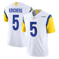 Davalo LA.Rams #5 Kamren Kinchens Player White Limited Vapor Untouchable Home Game Stitched Jerseys