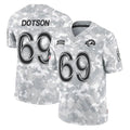 Davalo LA.Rams #69 Kevin Dotson Player Arctic Camo Salute To Service Limited Game Stitched Jerseys