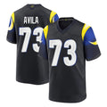 Davalo LA.Rams #73 Steve Avila Player Black Midnight Rivalries Collection Home Game Stitched Jerseys