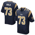 Davalo LA.Rams #73 Steve Avila Player Navy Home Game Stitched Jerseys