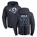 Davalo LA.Rams #73 Steve Avila Player Navy Pullover Hoodie Limited Game Stitched Jerseys