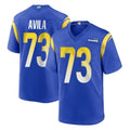 Davalo LA.Rams #73 Steve Avila Player Royal Home Game Stitched Jerseys