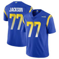 Davalo LA.Rams #77 Alaric Jackson Player Royal Limited Vapor Untouchable Home Game Stitched Jerseys